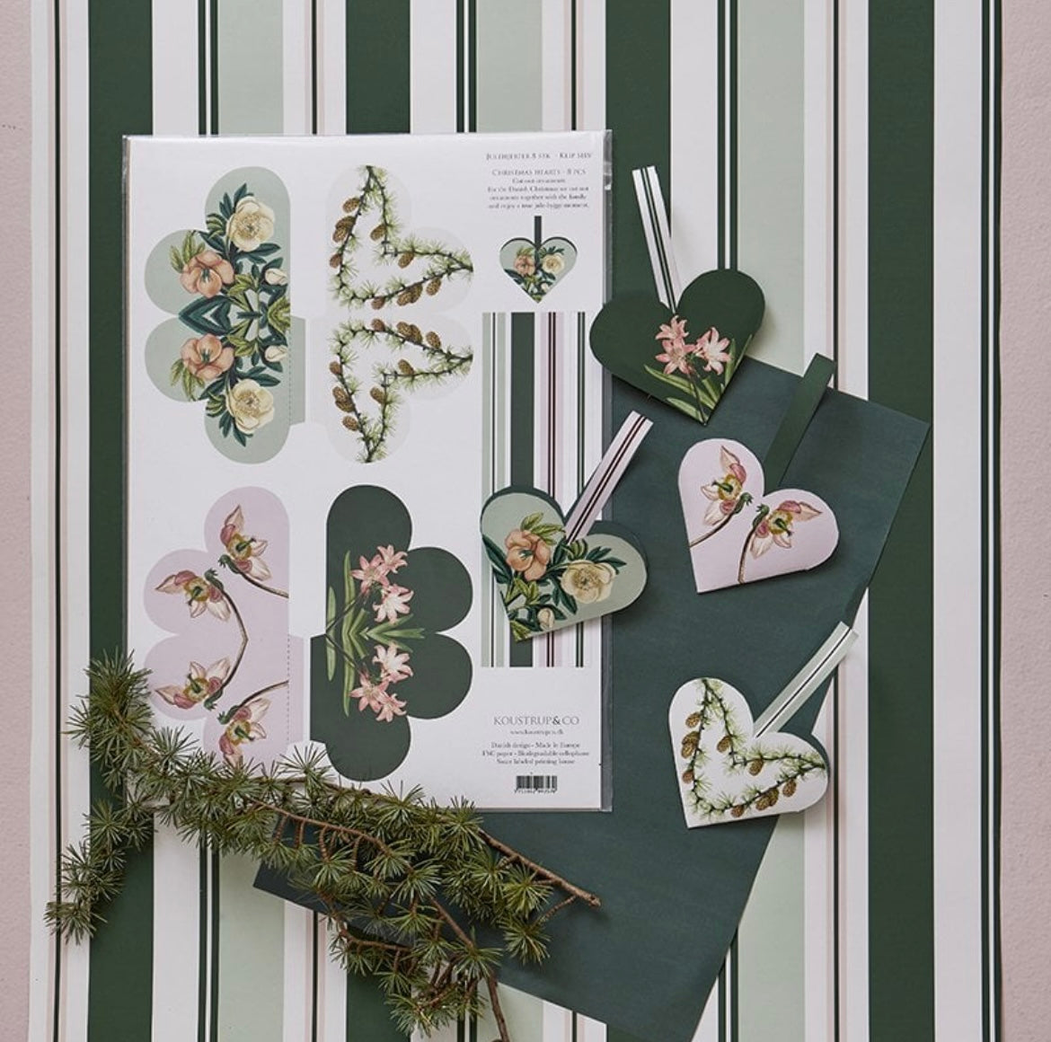 Cut It Yourself Christmas Hearts