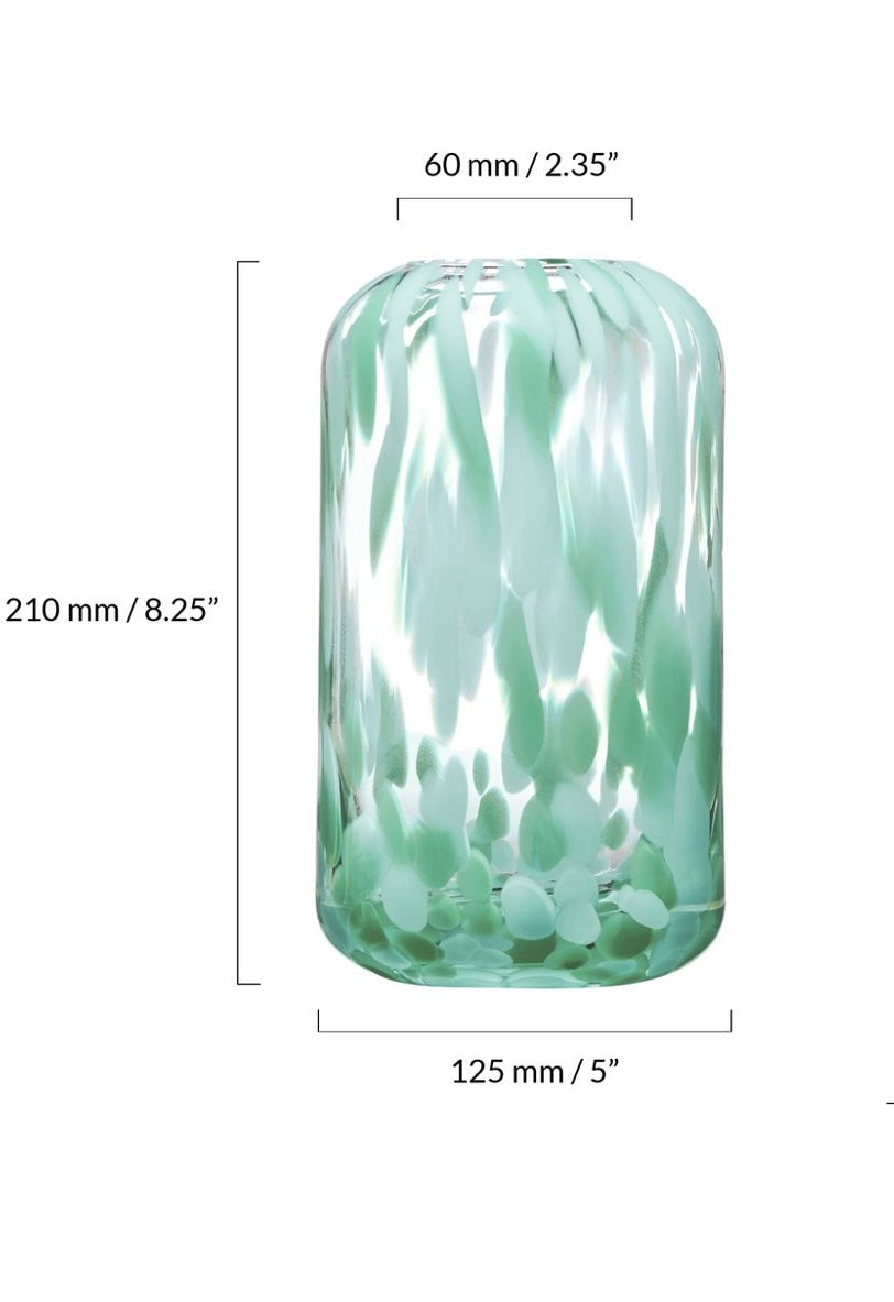 Lava Glass Vase - Green