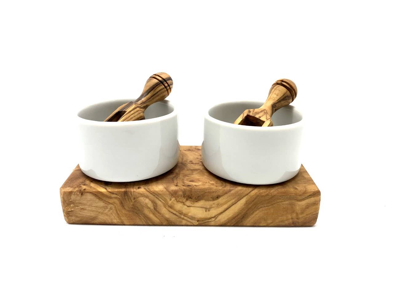 Olive Wood Salt & Pepper Cellars