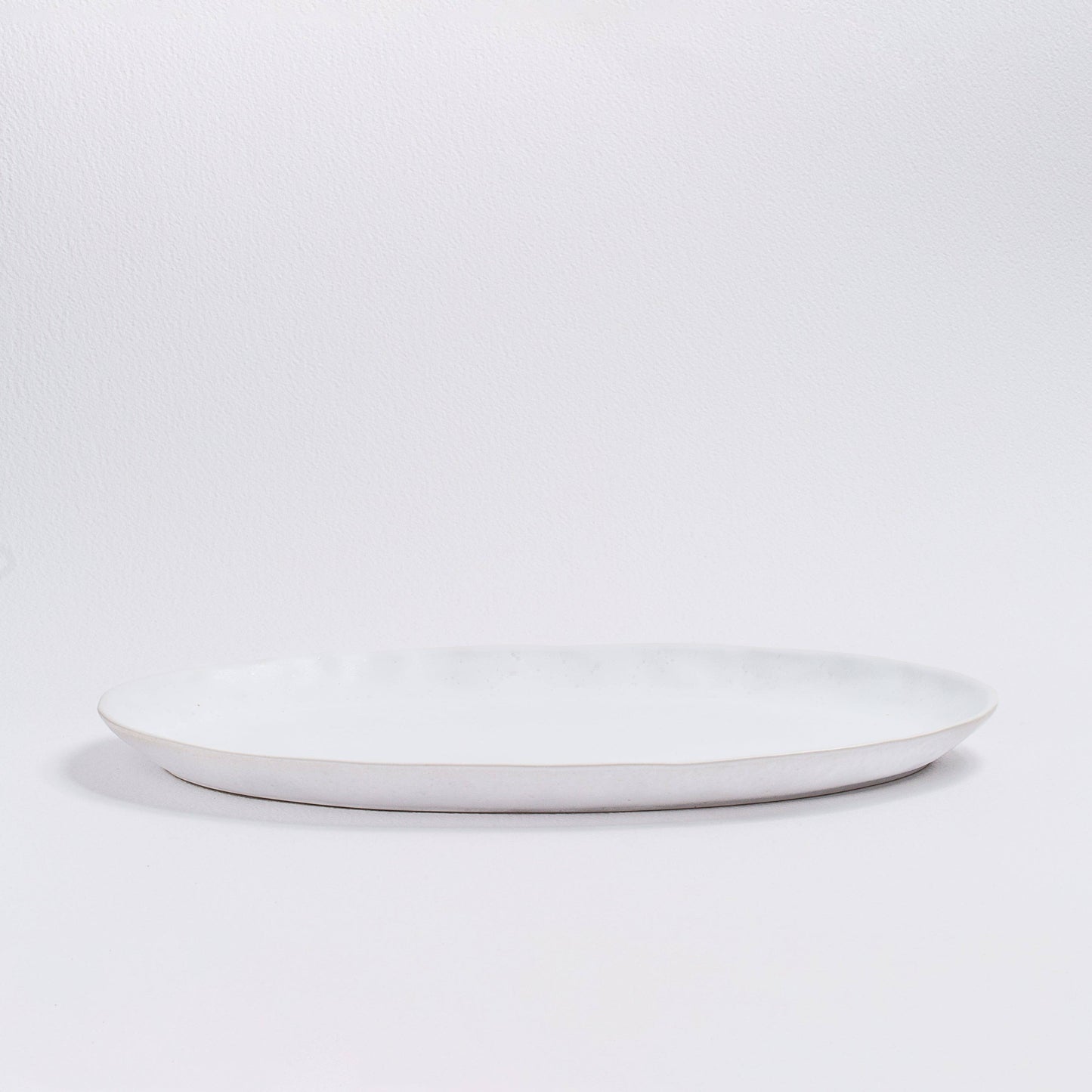 Nature Shape White Oval Serving Platter