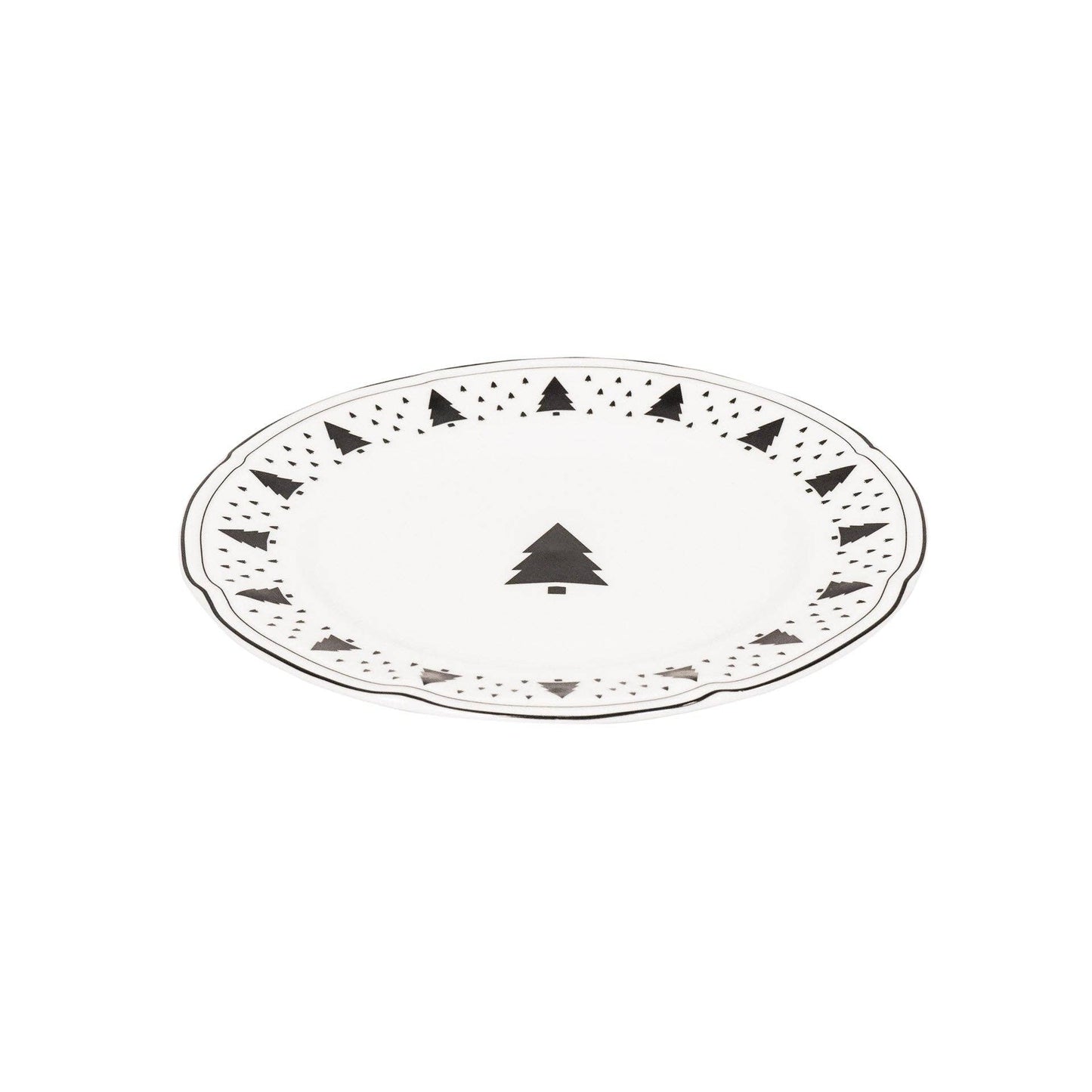 Christmas Tree Dessert Plates  - Set of 4