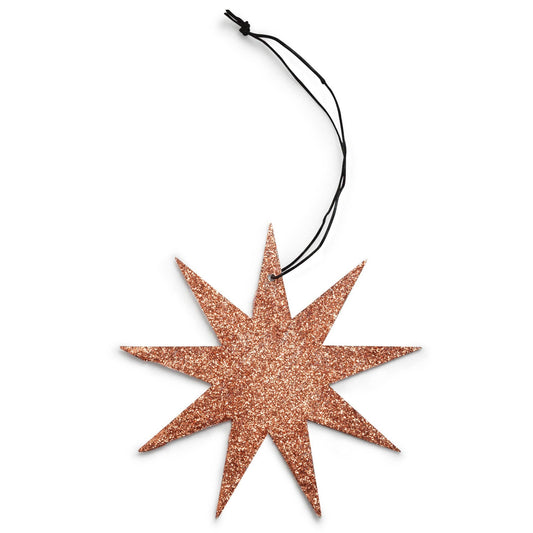 9-point Copper Glitter Star