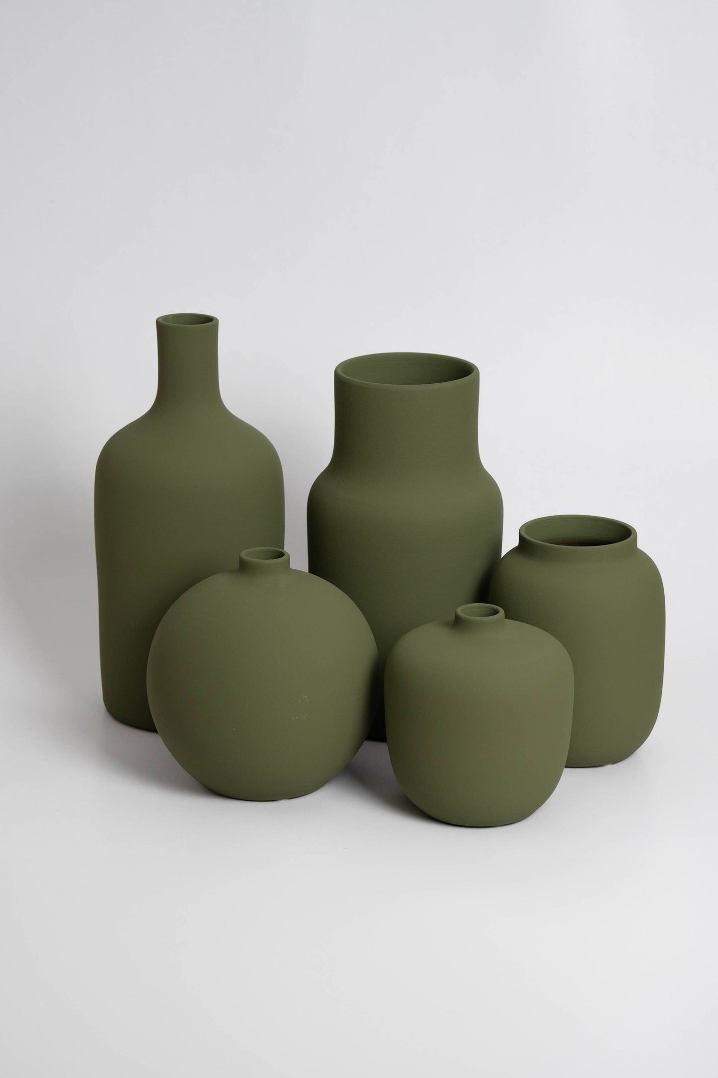 Blanc 02 - Olive Green Vase