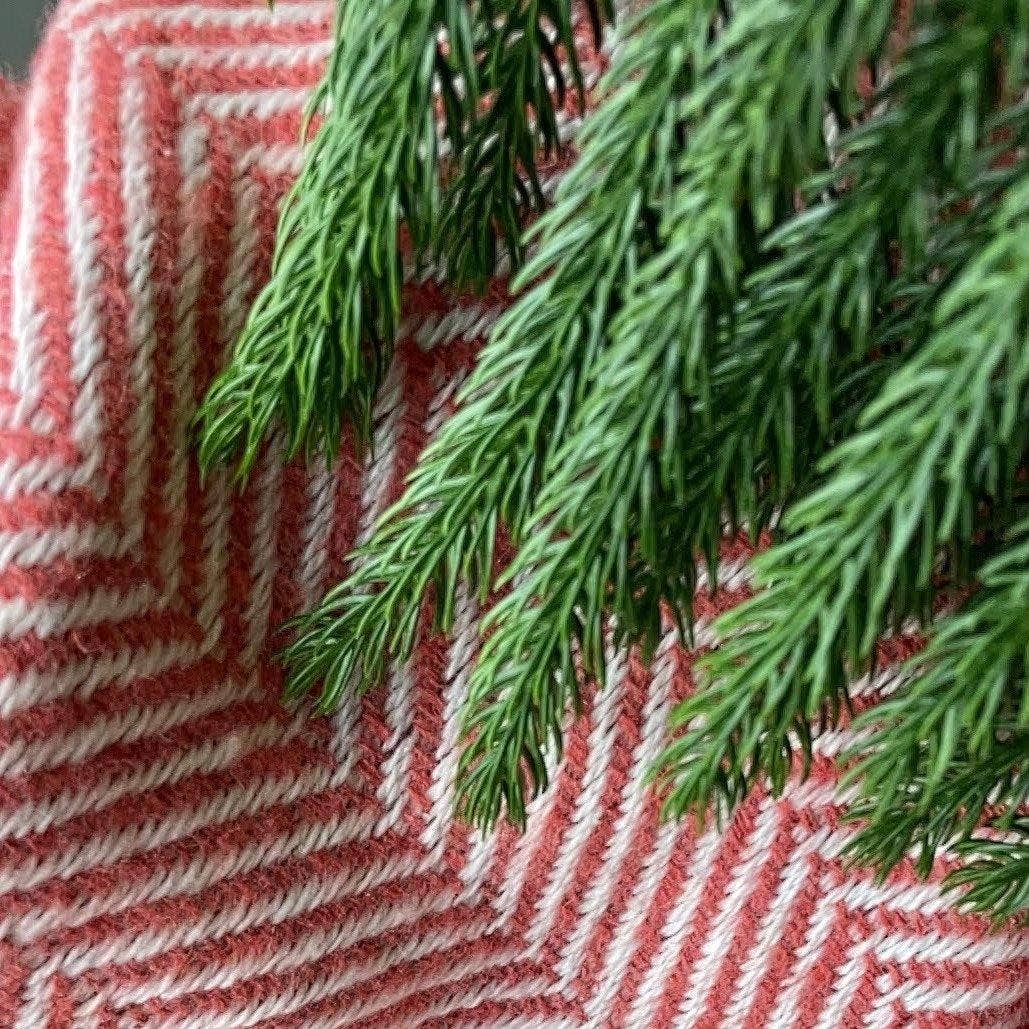 Herringbone Throw Blanket - Powder