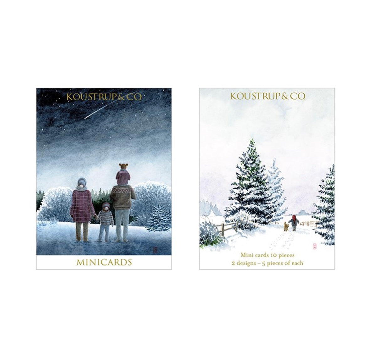 Mini Christmas Cards - Set of 10