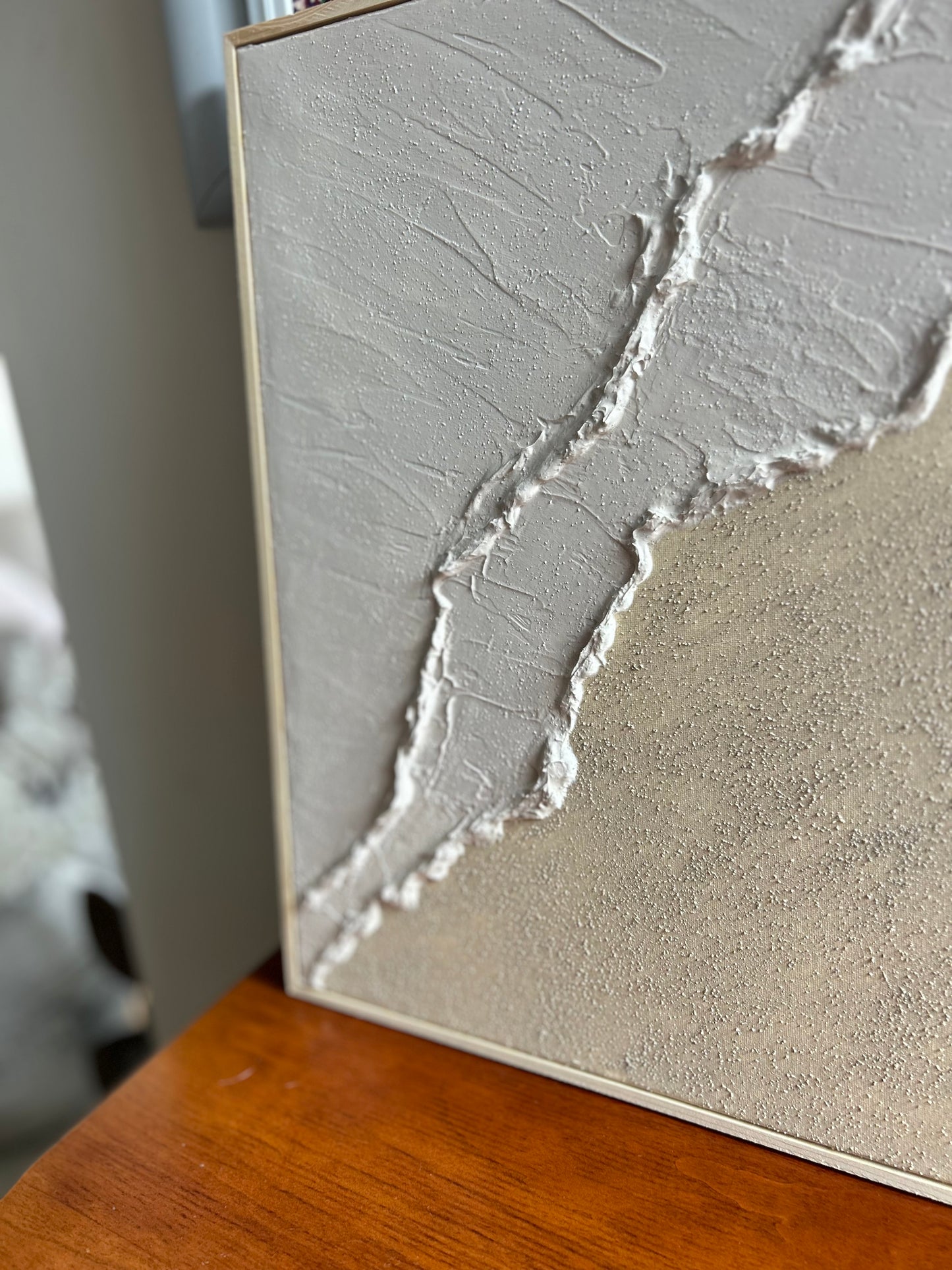 Textured Art Beach Scene