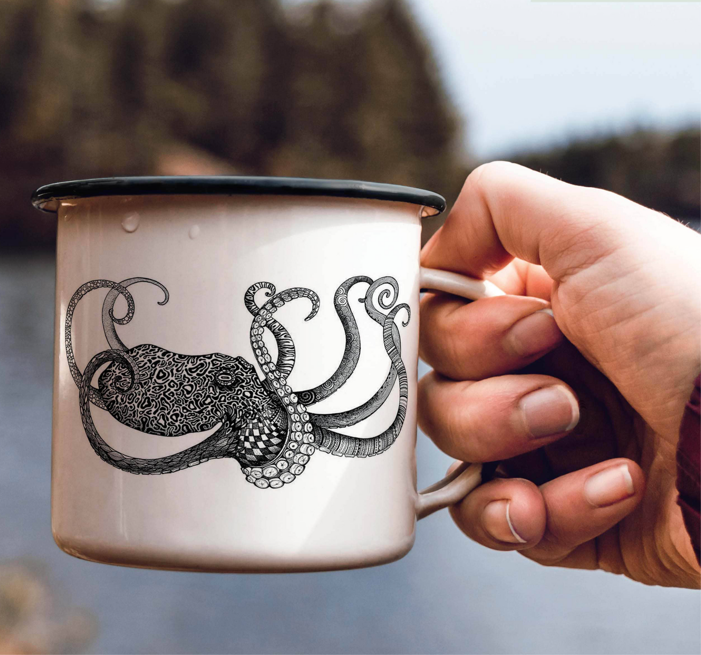 Enamel Mug - Octopus