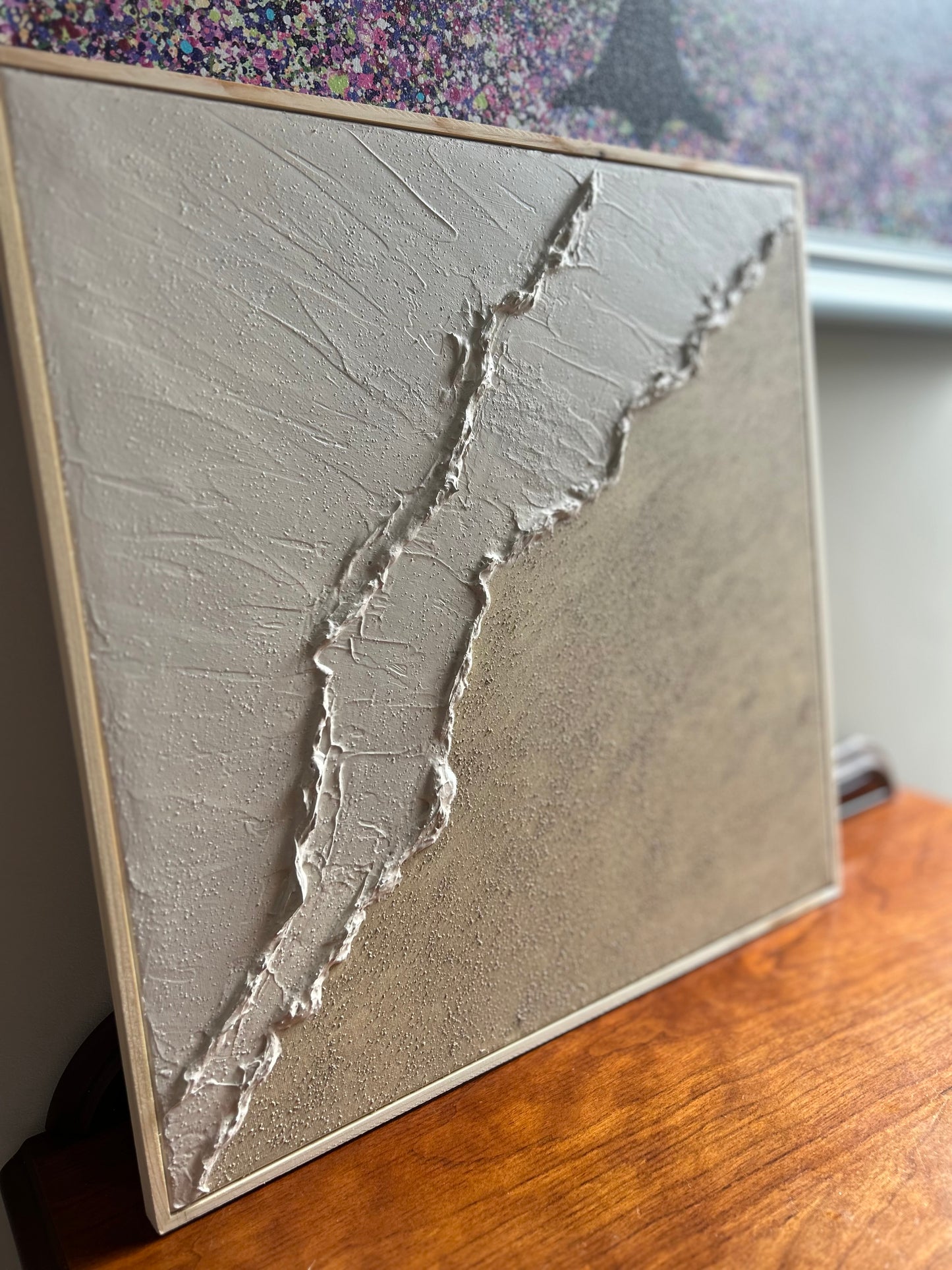 Textured Art Beach Scene