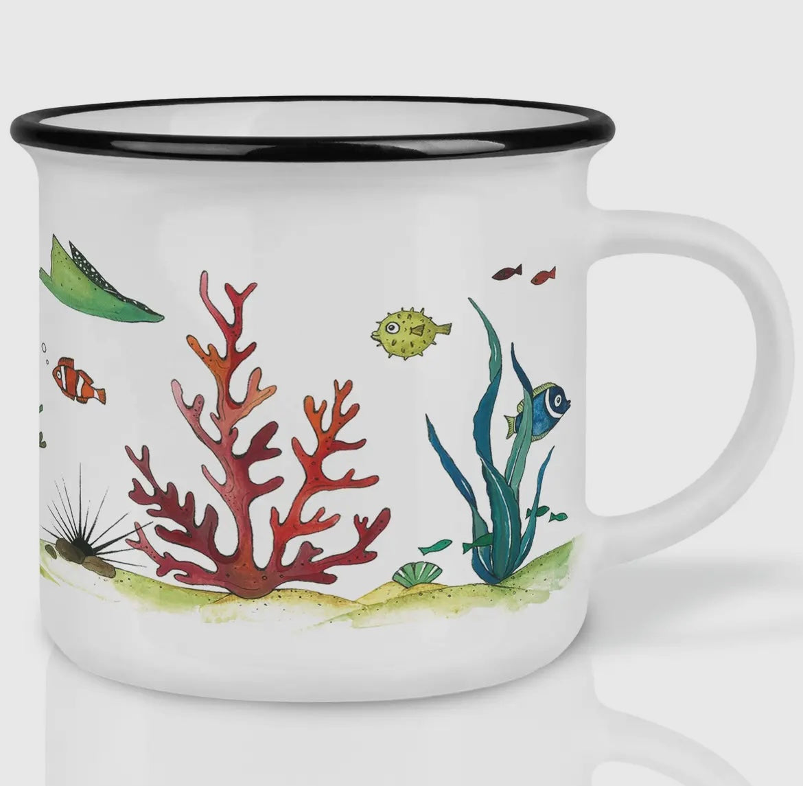 Hand Printed Ceramic Mug - 10 Designs