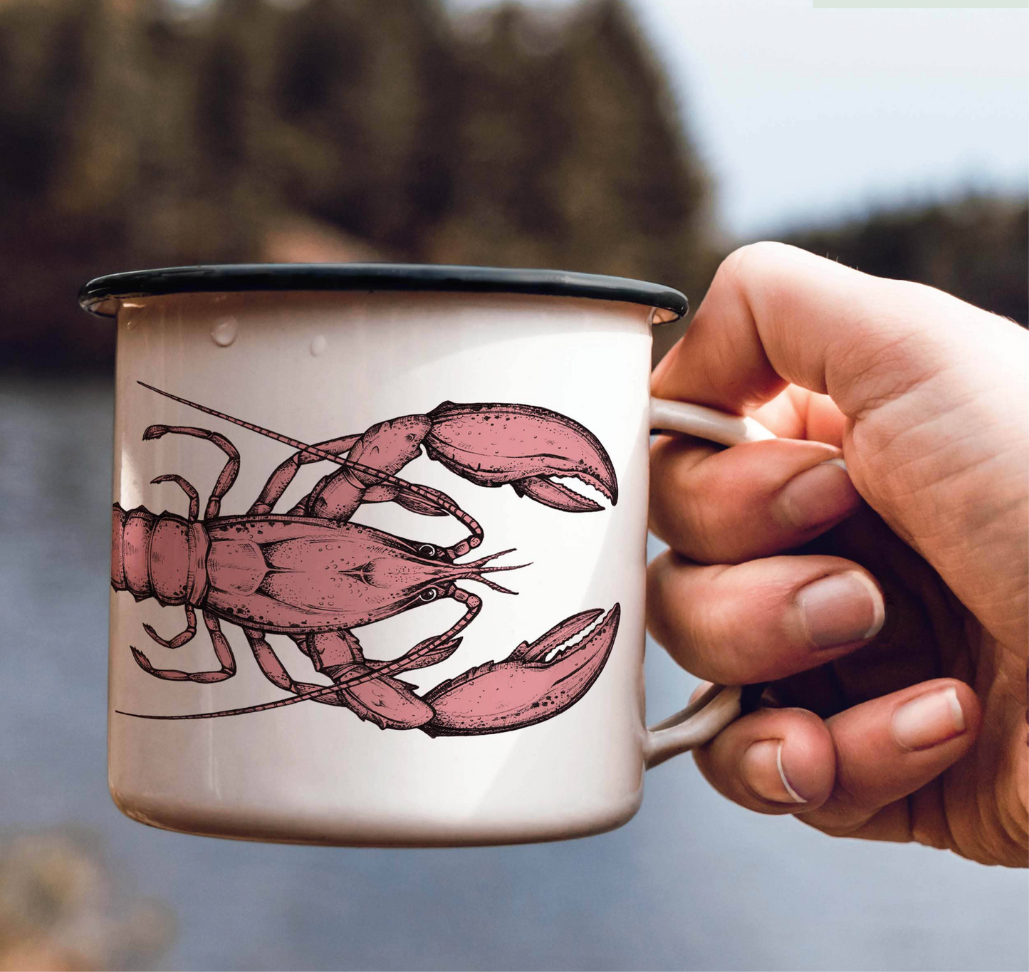 Enamel Mug - Lobster