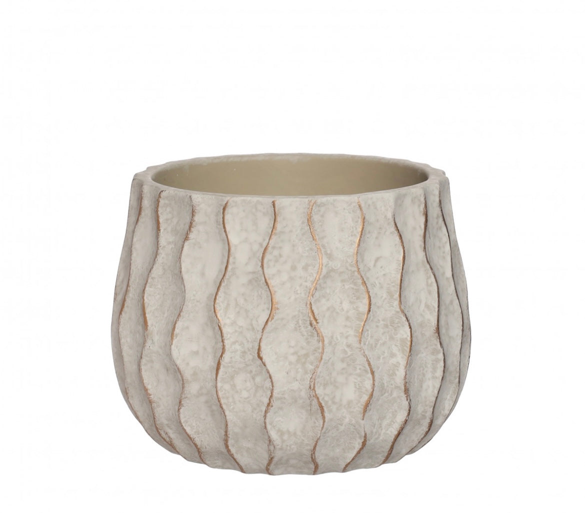Ceramic 'Wave' Planter (S/M)