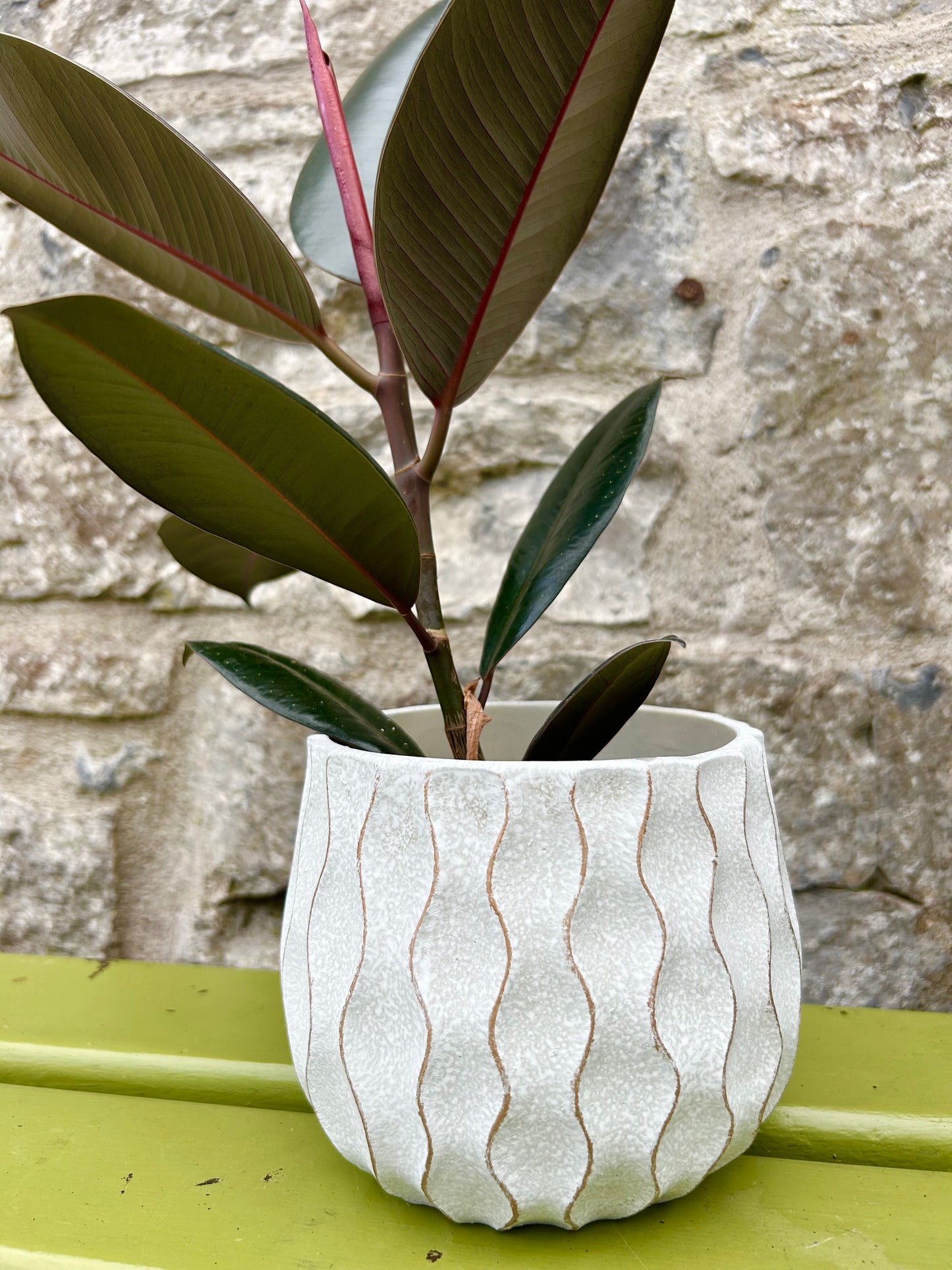 Ceramic 'Wave' Planter (S/M)