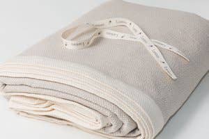 Cotton Throw / Bed Cover in Sand