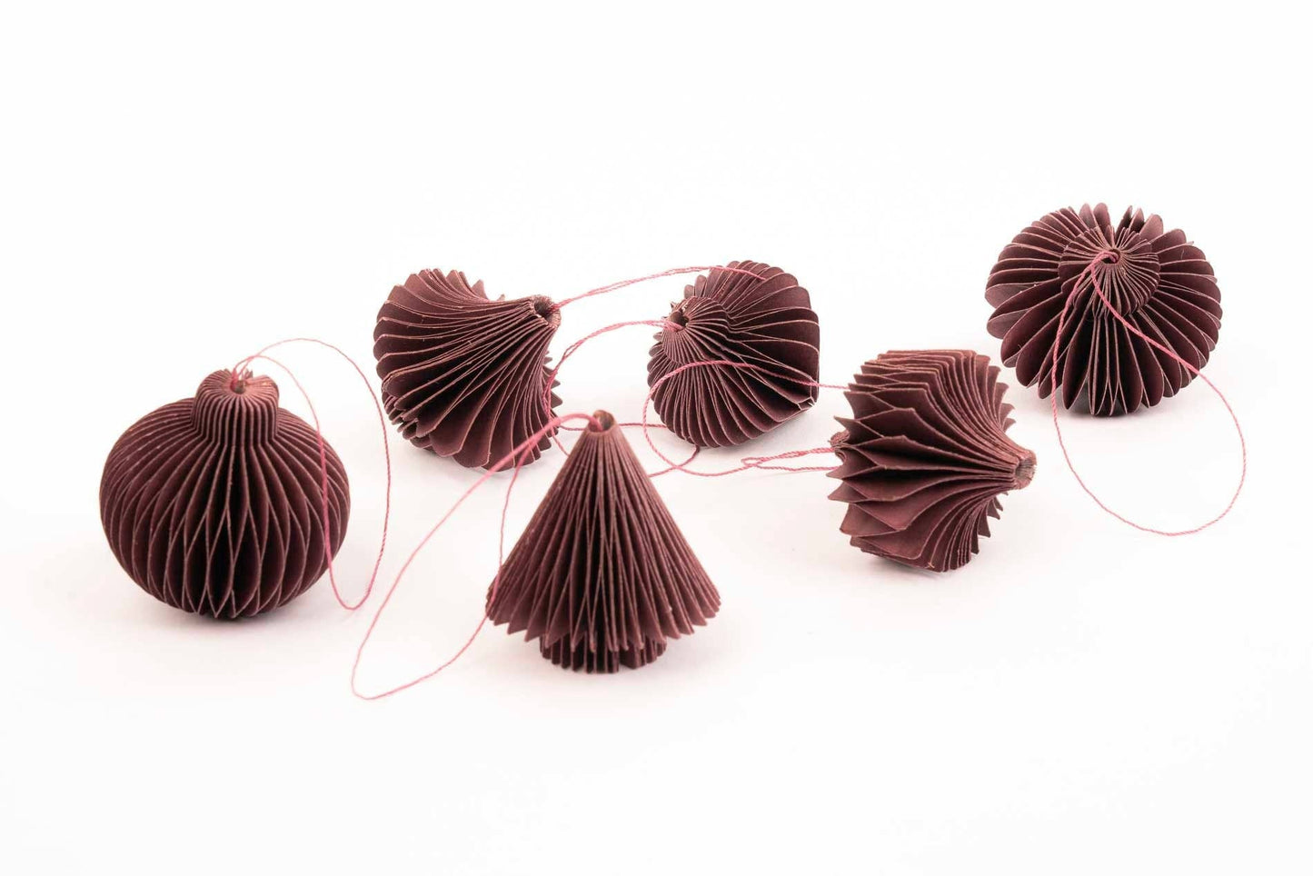 Hanging Honeycomb Paper Ornaments - Set of 6