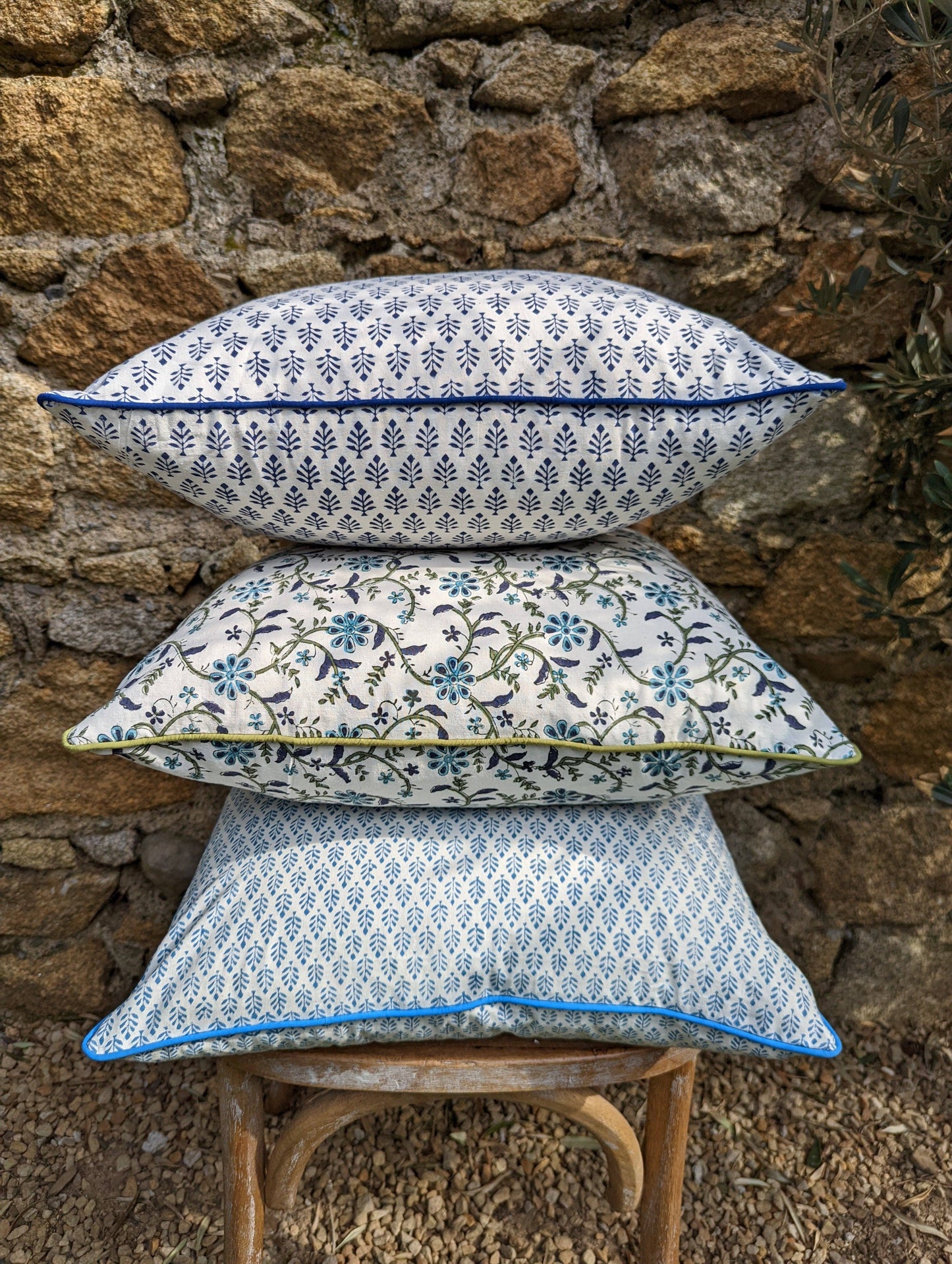 Sofia Blue Cushion Cover
