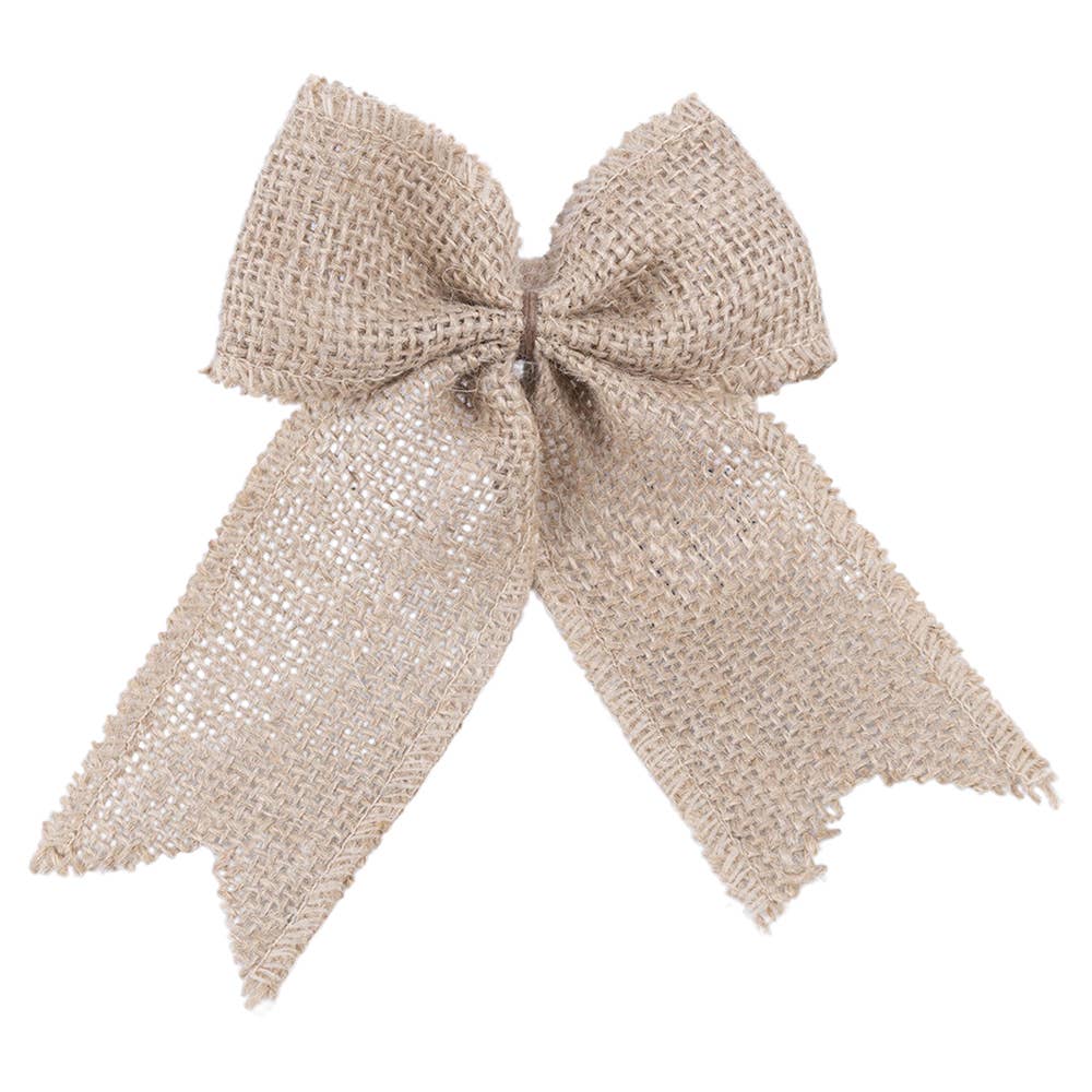 Natural Jute Bow Napkin Rings