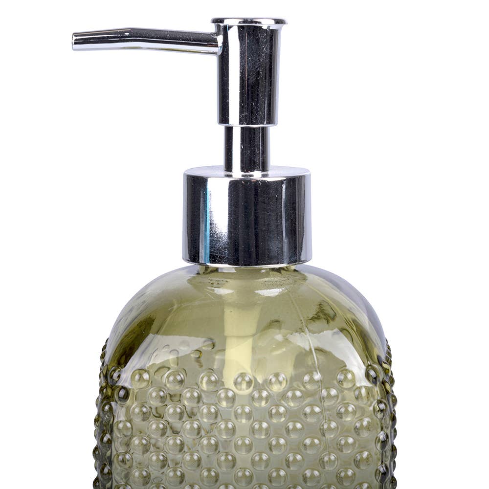 Textured Glass Soap Dispenser 2 Colours