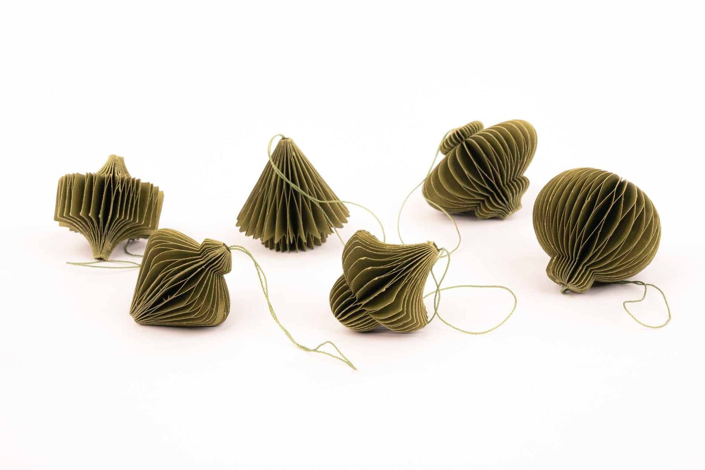 Hanging Honeycomb Paper Ornaments - Set of 6