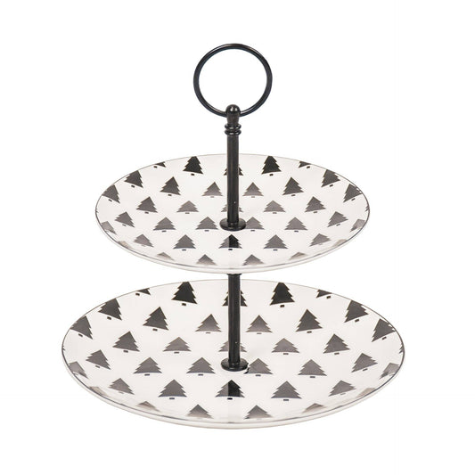 Christmas Tree Dessert Server - 2 Tier