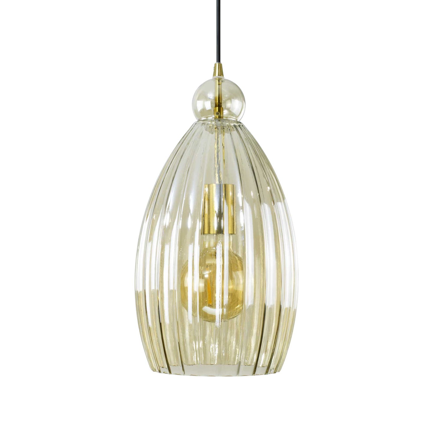 Genusi Striated Amber Glass Suspension