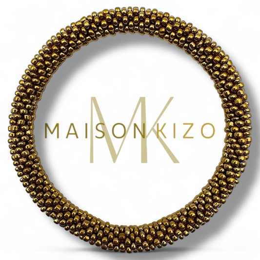 Nepali Handmade Bronze Beaded Bracelet