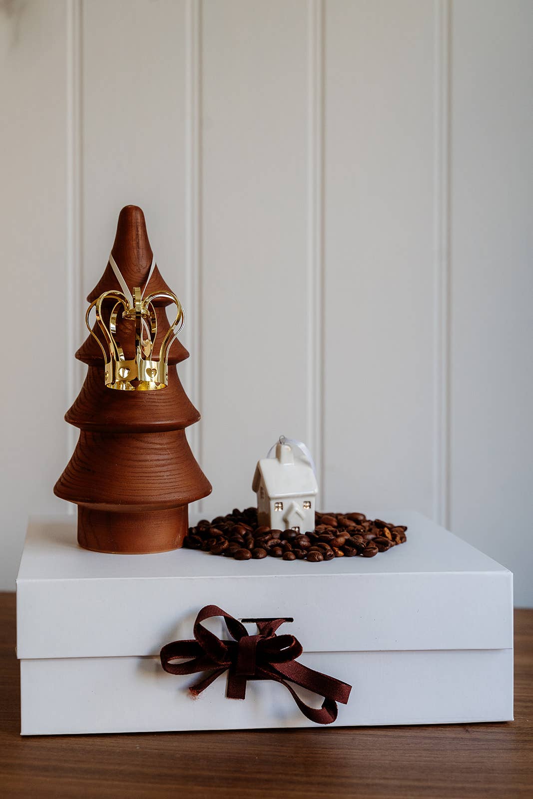 Ceramic White Christmas Hanging House Ornament