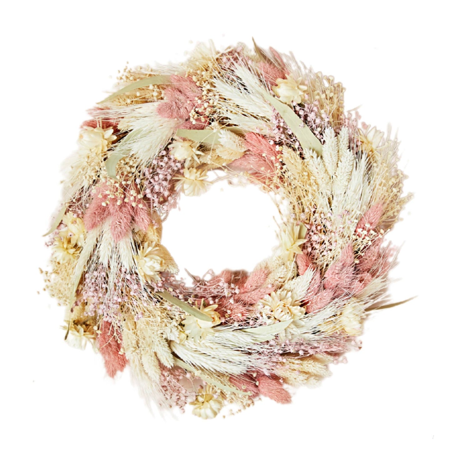Dried Flower Wreath - Blush