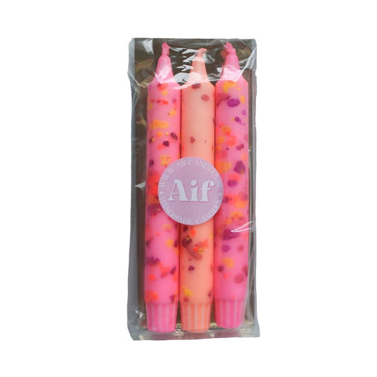 Trio Confetti Dinner Candle