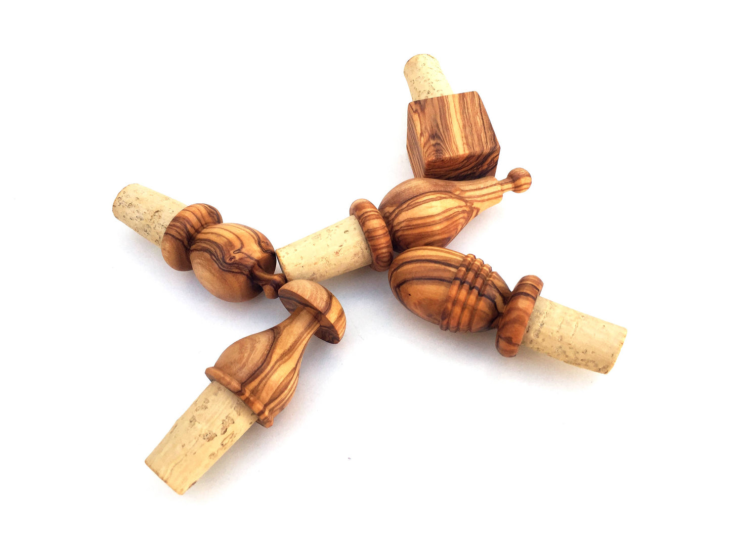 Olive Wood Wine Bottle Stopper
