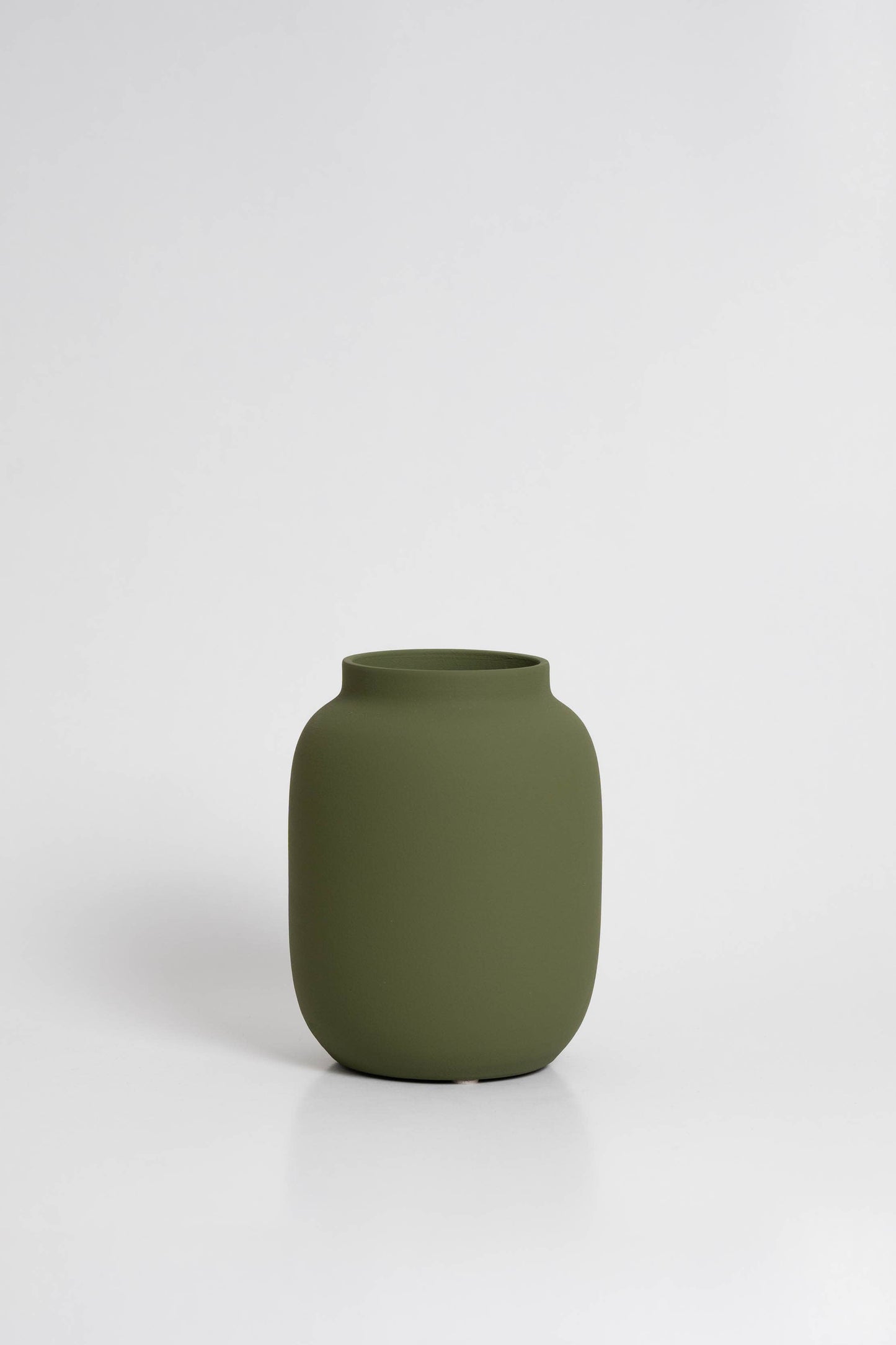 Olive Green Vase - Blanc 04