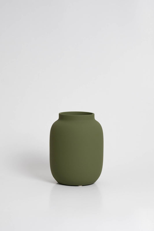 Olive Green Vase - Blanc 04