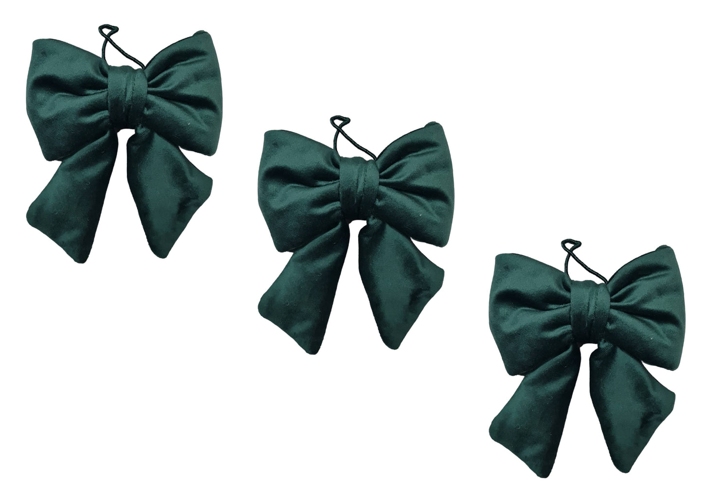 Handmade Padded Velvet Bows 3 Colours