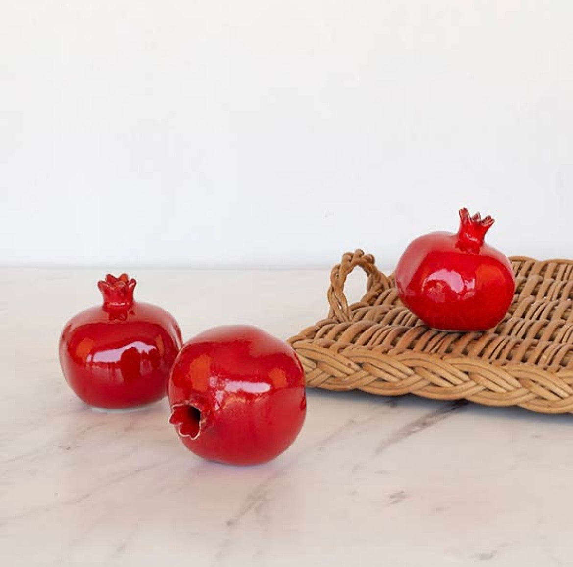 Pomegranate Vase – Handmade Ceramic (2 Sizes)