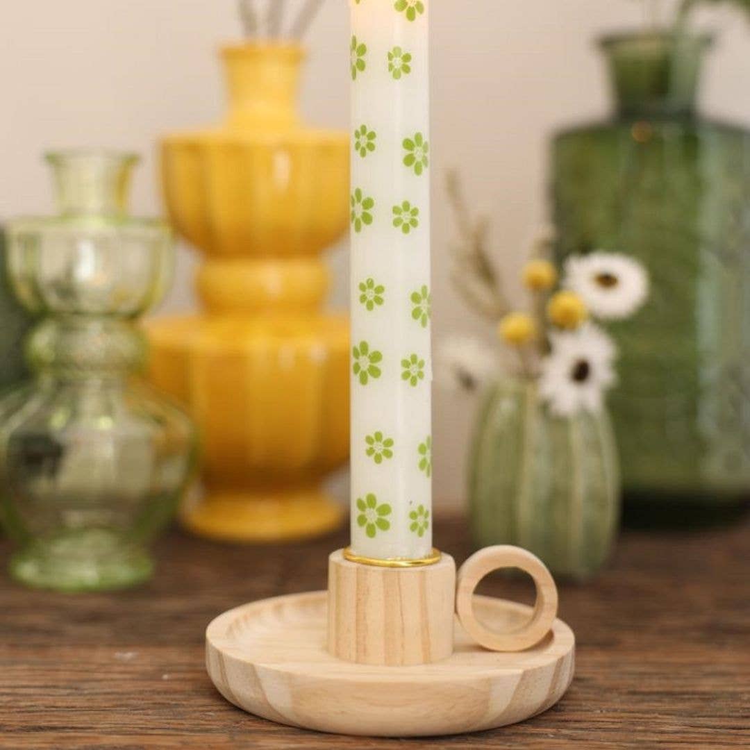 Candle Holder - Raw Wood