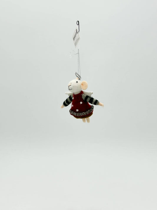 Felt Angel Mouse Christmas Decoration