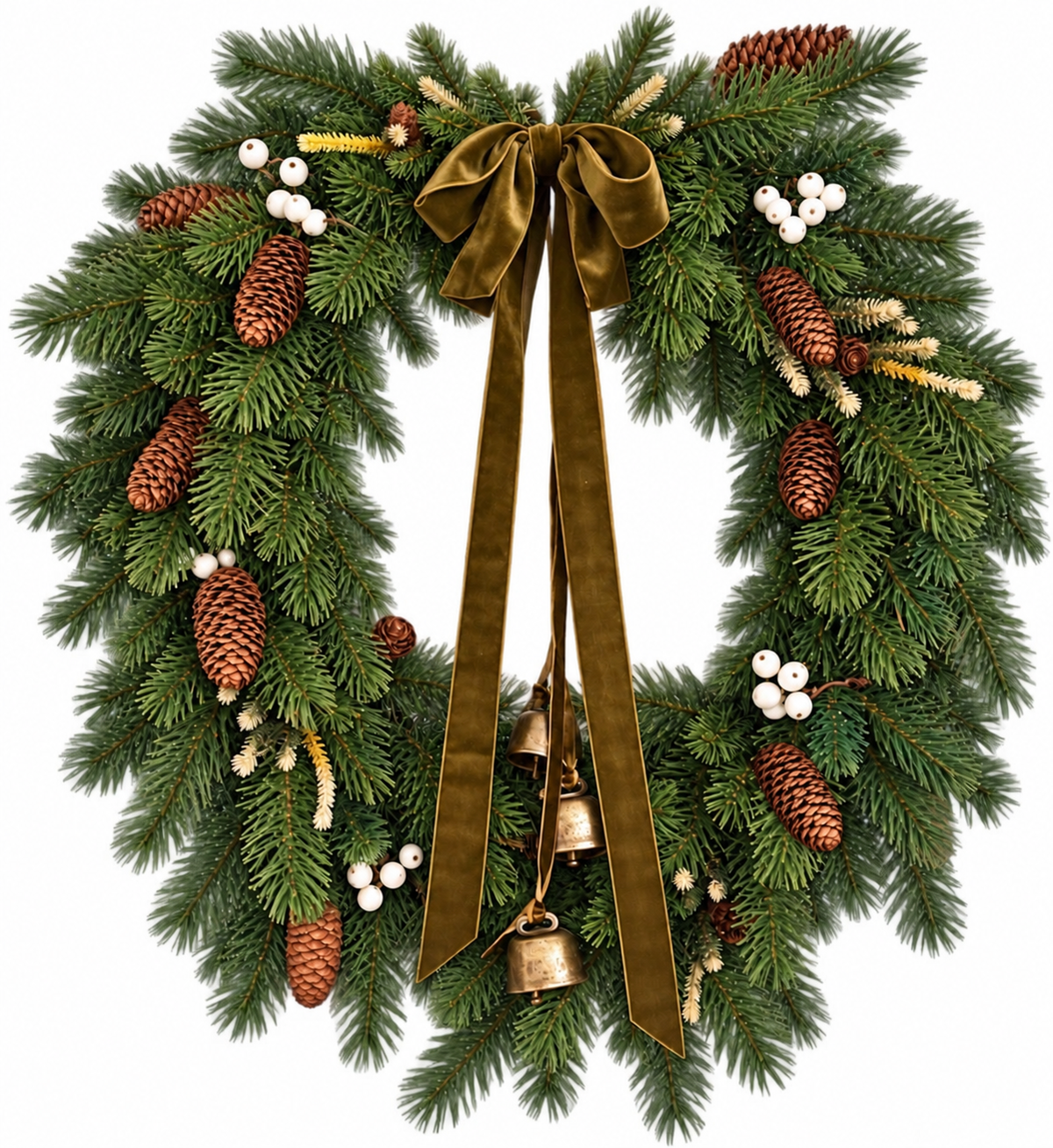 Faux Mixed Pine & Fir Wreath
