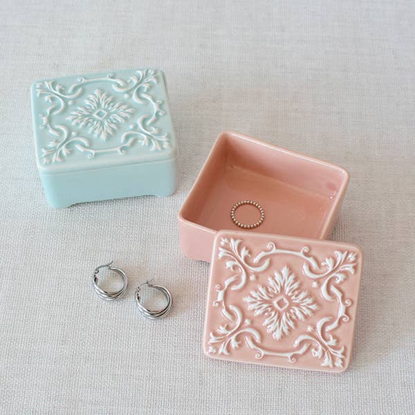 Ceramic Tile Jewelry Box - 3 Colours