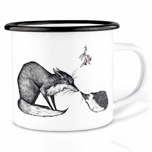 Enamel Mug - Fox & Hedgehog