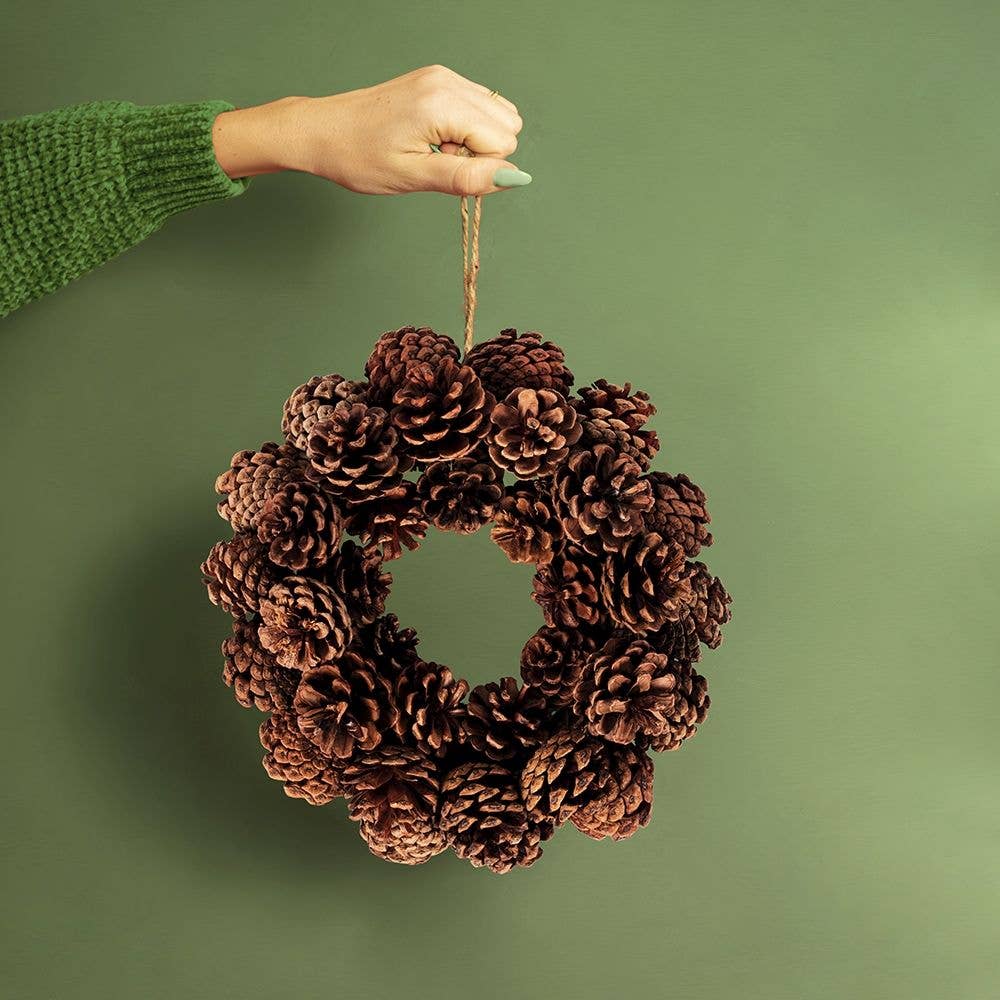 Natural Pinecone Wreath