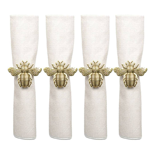 Set of 4 Bee Napkin Rings