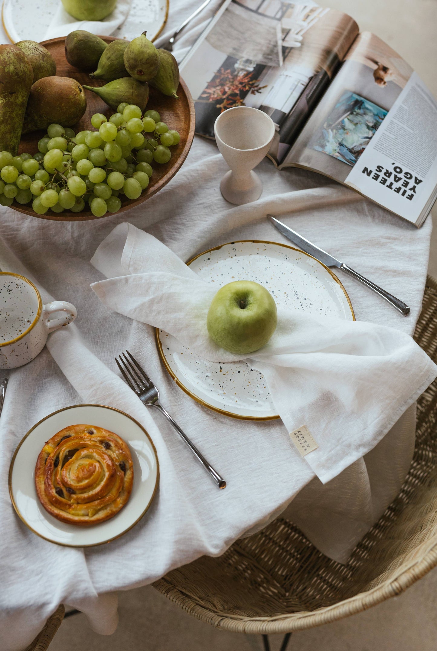 White Linen Napkin - Set Of 2