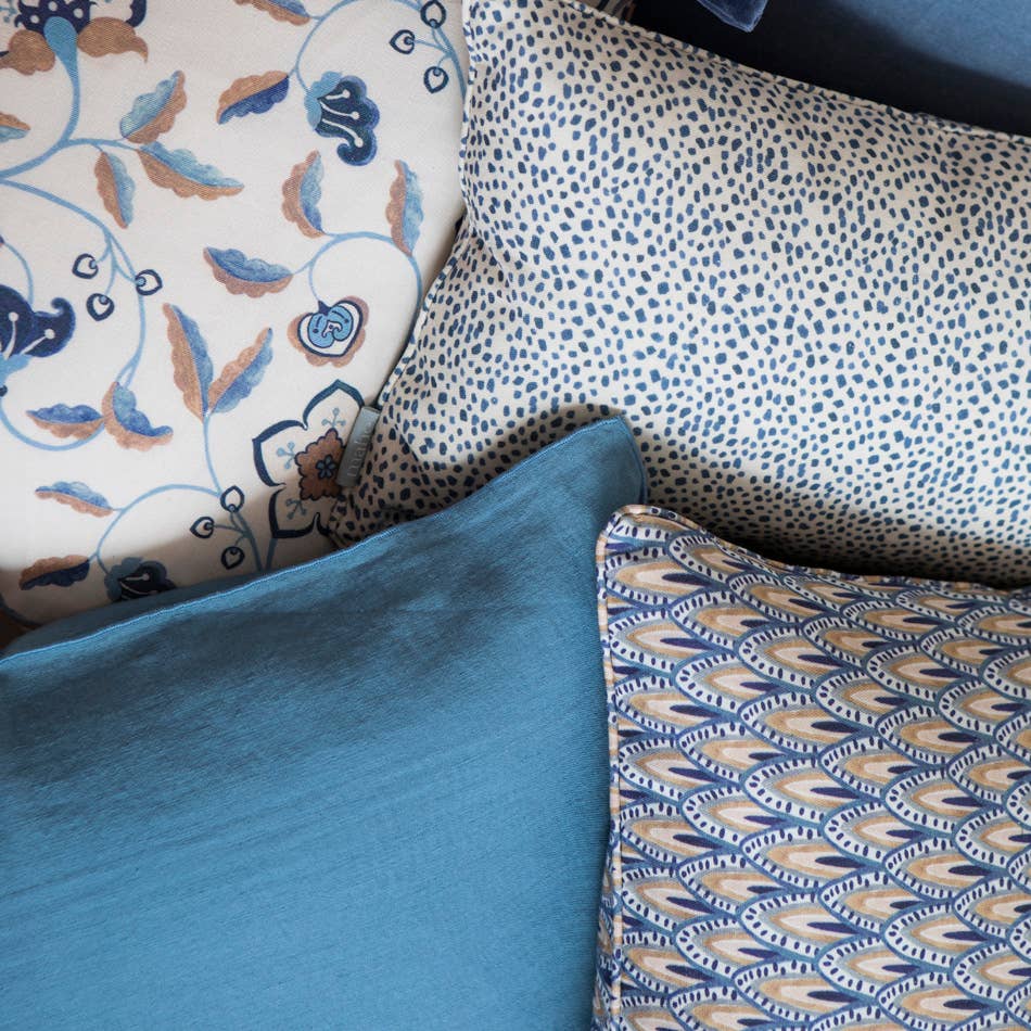 Blue Matilda Dots Cushion