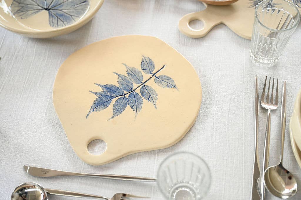 Spring Botanical Ceramic Serving Board (Medium)