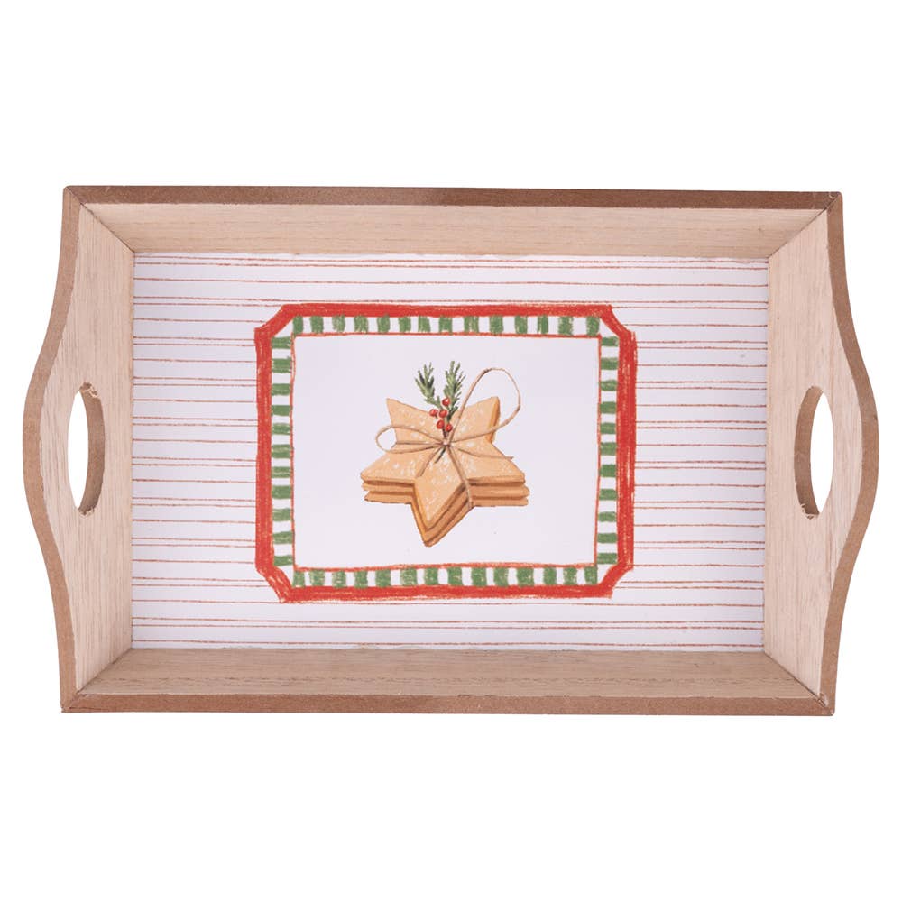 Christmas Cottage Serving Tray