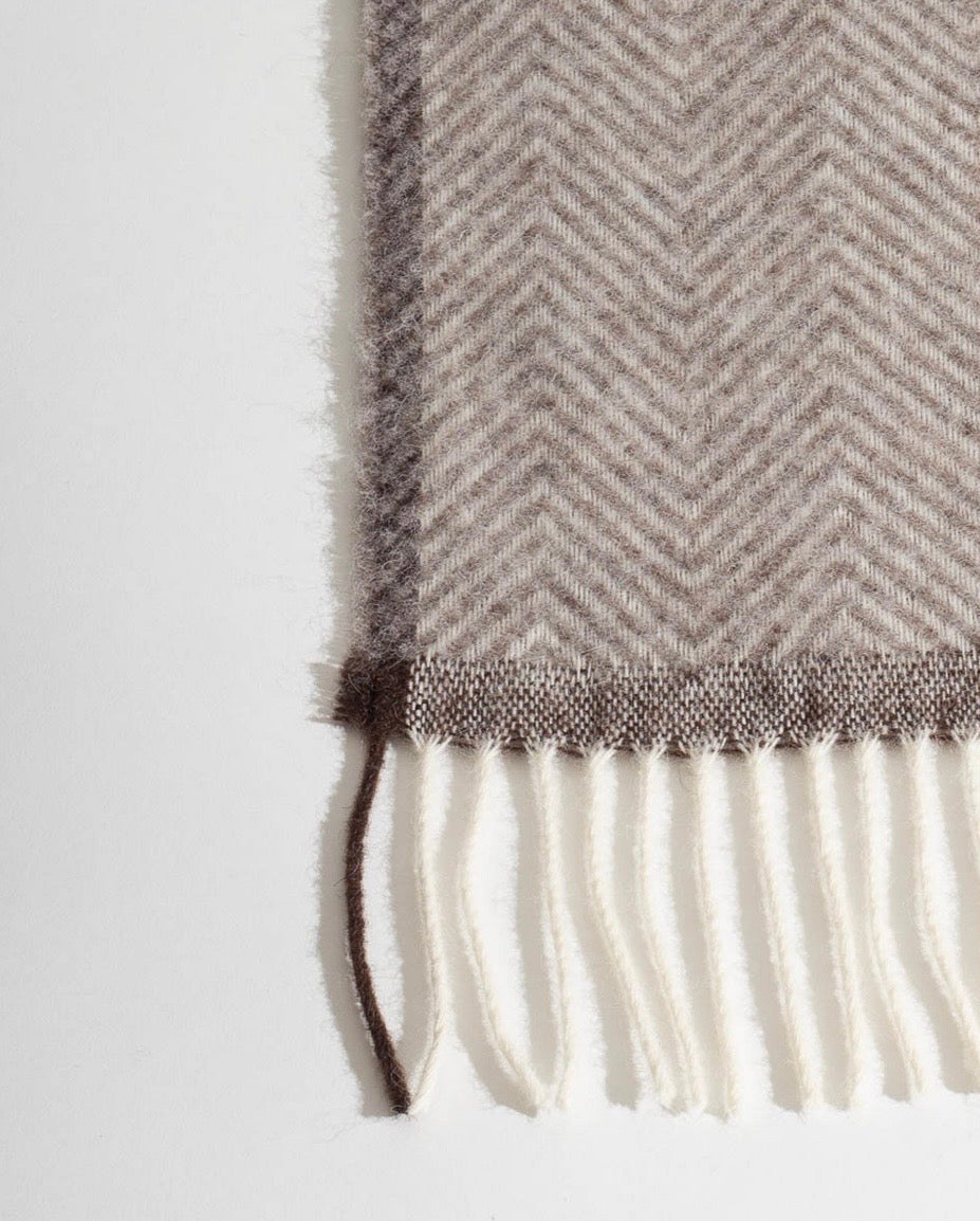 Wool Throw Blanket - Denver Pebble