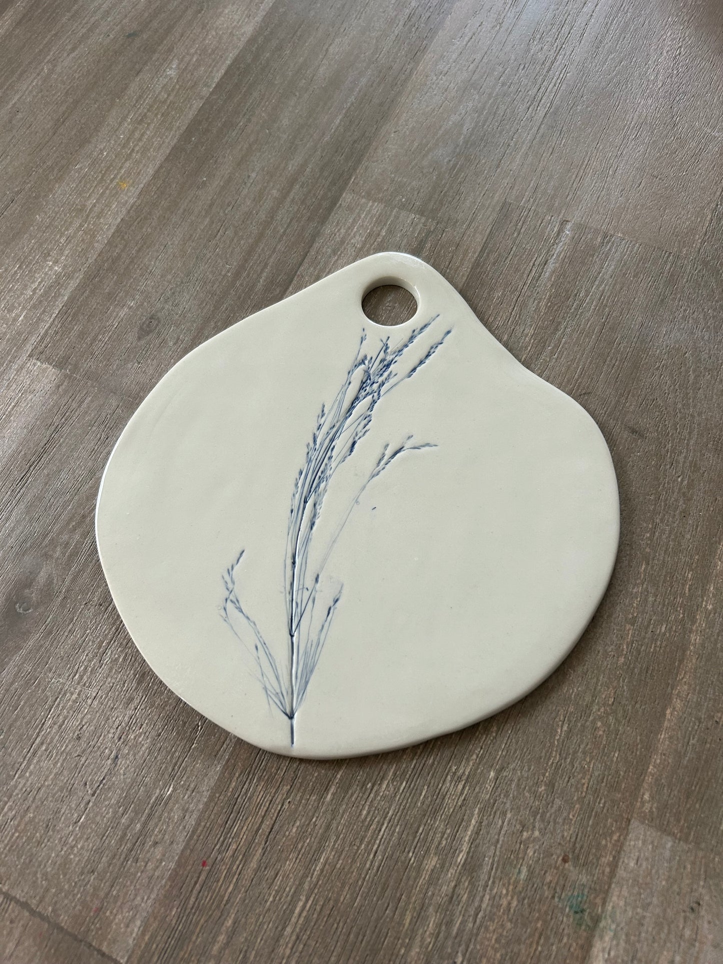 Spring Botanical Ceramic Serving Board (Medium)