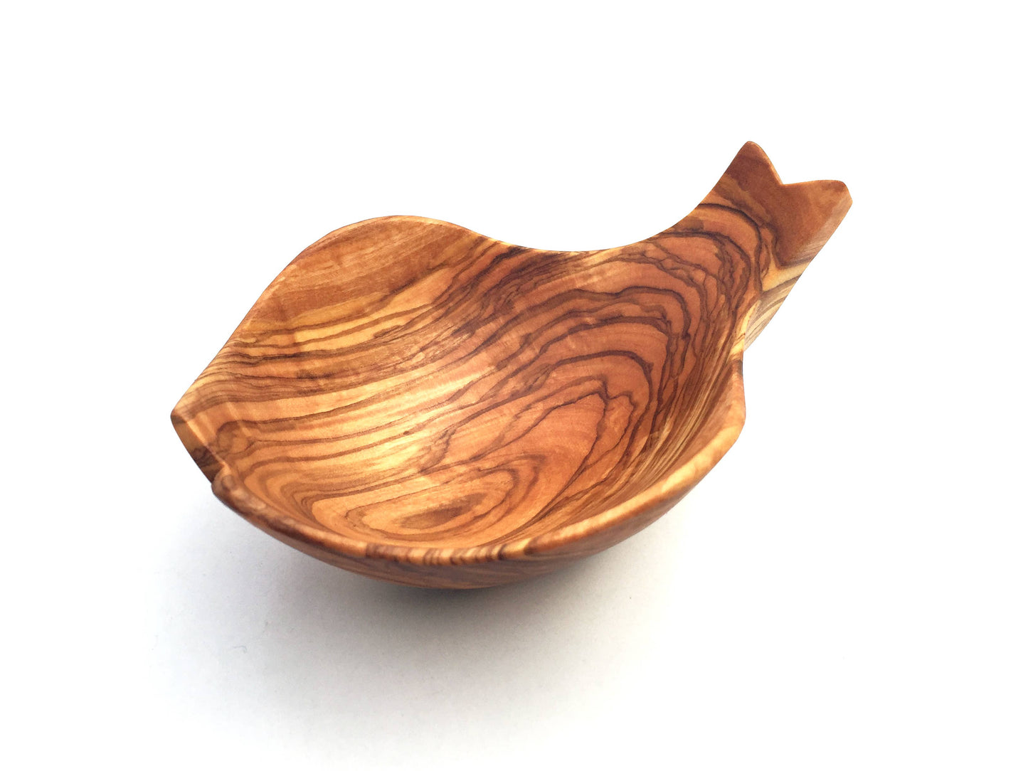 Olive Wood Fish Shaped Serving Bowl