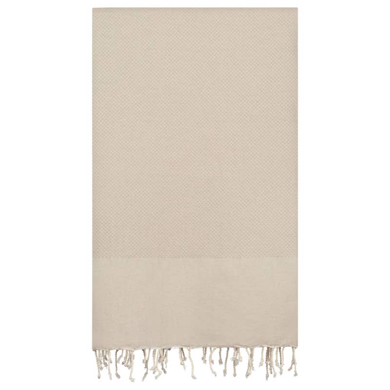 Sand Waffle Cotton Throw