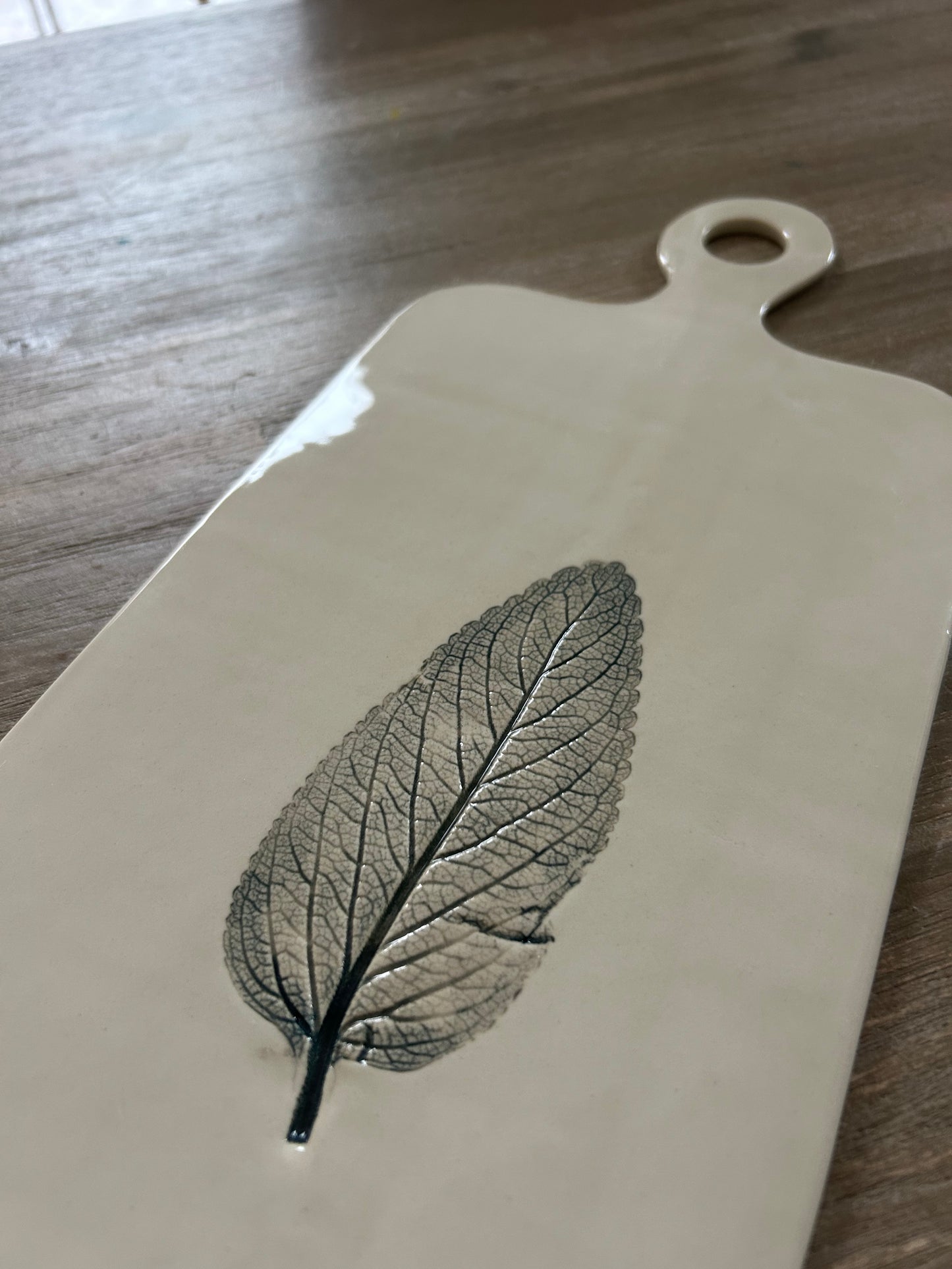 Spring Botanical Ceramic Serving Board (Large)