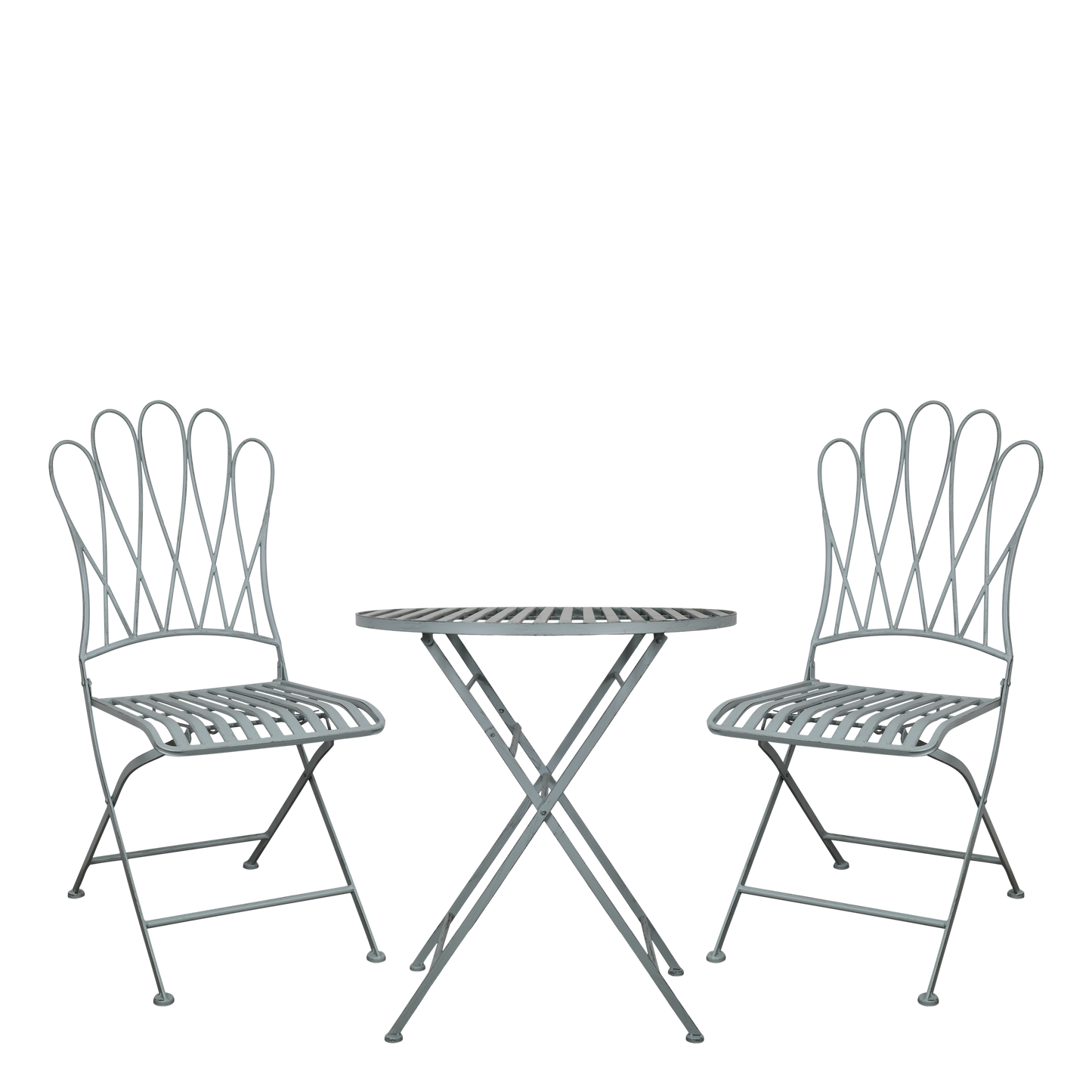 Sky Blue Foldable Bistro Set